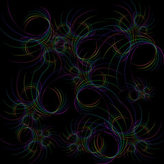 Bright background of the lines of all colors. Gift packaging for boxes and cards.
