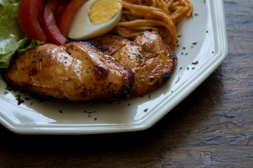 Detail of typically Brazilian food dish