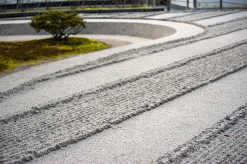 Zen garden in Japan