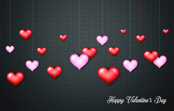 Happy Valentine's day red heart