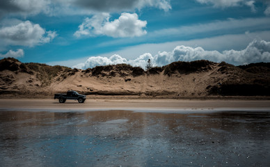 Jeep ride at the beach