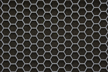 hexagonal grid seamless pattern with small cell.