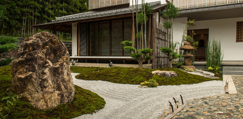 Zen garden in Japan