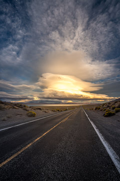 Pyramid Lake Road 446 to Nixon Nevada Vertical Composition