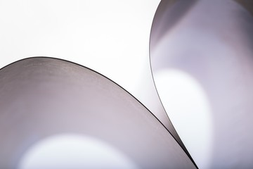 Paper cards abstraction in shallow depth of field