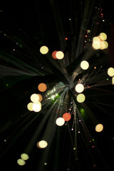 Nong Prajak Public Park Udon Thani, Thailand bokeh LED flowers colorful illuminated plastic optical...