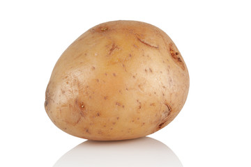 potato on white background