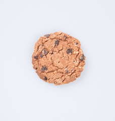 cookies or chocolate cookies on a background.