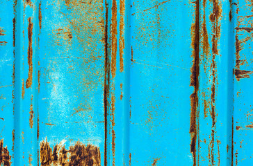 Painted rusty metal surface