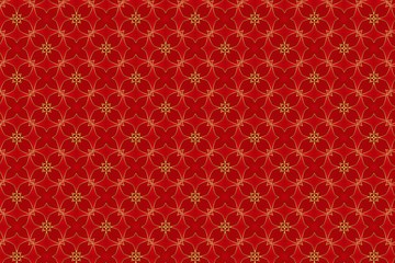 Abstract red and gold colors chinese style pattern background