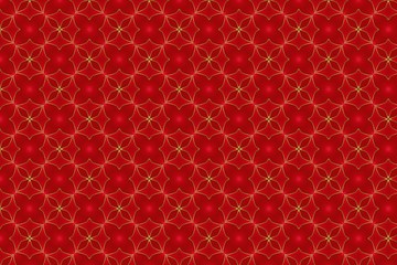 Abstract red and gold colors chinese style pattern background