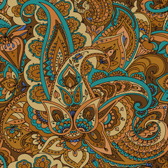 Paisley. Hand drawing.