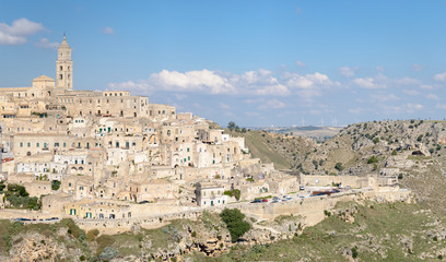 Matera scenic view of Sasso Caveoso