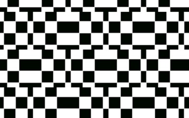 Fototapeta premium Geometric rectangular black and white pattern abstract backgroun