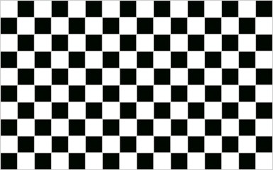 Square Black and white checkered abstract background with grey b