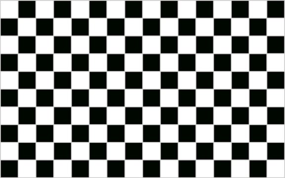Square Black and white checkered abstract background with grey b
