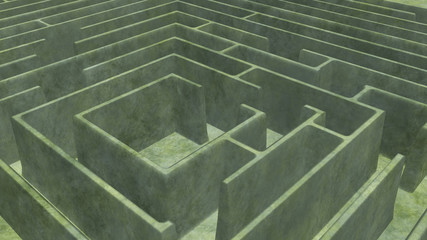 Green Maze from above