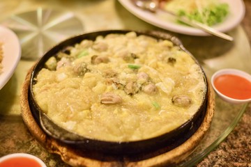 Thai-Style Fried Oyster and Mussel Pancake