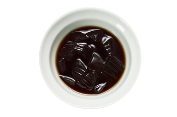 A kind of Chinese vegetable jelly black