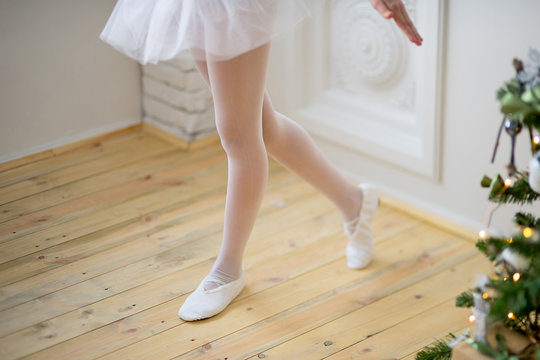 Young ballet dancer learning the lesson