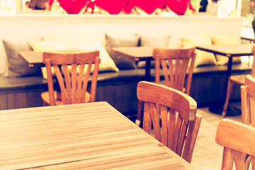 part of coffee shop with effect vintage style