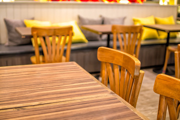 part of coffee shop with effect vintage style