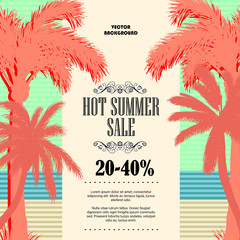 HOT SUMMER SALE POSTER DESİGN CONCEPT