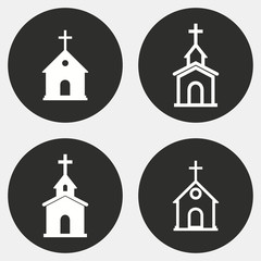 Church icon set.