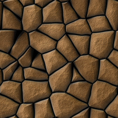 Brown cobble stones texture