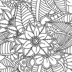 Zentangle abstract flowers. Doodle flower. Vector illustration