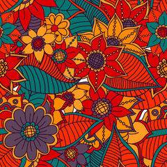 Zentangle abstract flowers. Doodle flower. Vector illustration