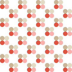 Polka dot. Vintage vector seamless pattern. Print. Repeating background. Cloth design, wallpaper.