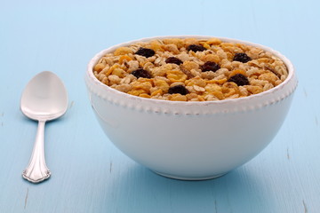 Delicious muesli breakfast