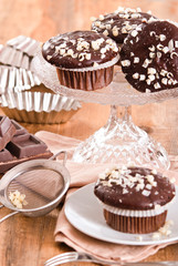 Chocolate muffin. 