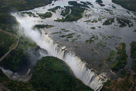 Victoria Falls from the Air, Zambia/Zimbabwe