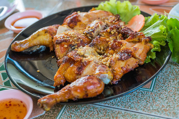grilled chicken with sauce