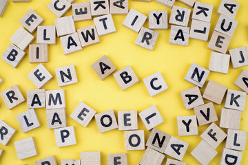 Obraz premium Ahşap harfler