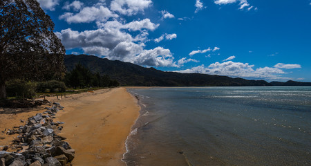Able Tasman National Park, from near Marahau.Golden Bay, South Island, New Zealand.