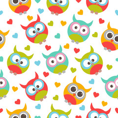 Vector seamless pattern on the theme of birds.