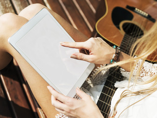 Mockup Copy Space Blank Screen Concept