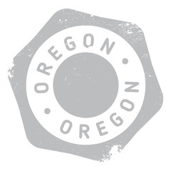 Fototapeta na wymiar Oregon stamp rubber grunge