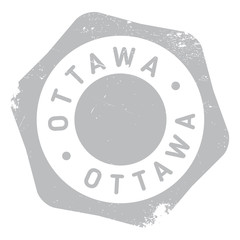 Obraz na płótnie Canvas Ottawa stamp rubber grunge