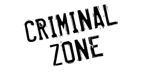 Criminal Zone rubber stamp. Grunge design with dust scratches. Effects can be easily removed for a clean, crisp look. Color is easily changed.