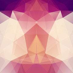 Abstract polygonal vector background. Geometric vector illustration. Creative design template. Beige, brown, purple, orange colors.
