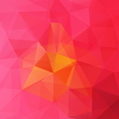 Obraz premium Background of geometric shapes. Pink mosaic pattern. Vector EPS 10. Vector illustration