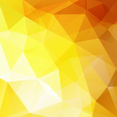 Abstract polygonal vector background. Yellow geometric vector illustration. Creative design template.