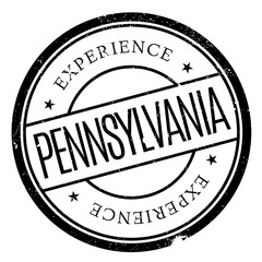 Pennsylvania stamp rubber grunge