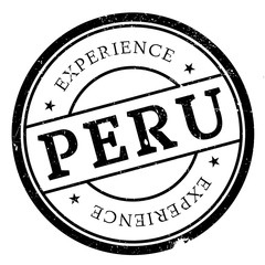 Peru stamp rubber grunge