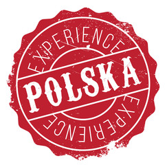 Obraz premium Polska Poland stamp
