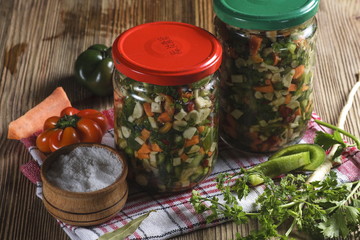 chopped vegetables
